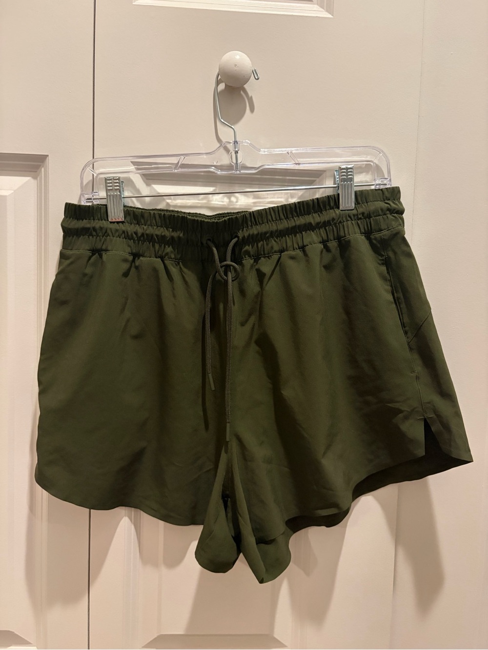 Athleta Olive Green Athletic Drawstring Shorts